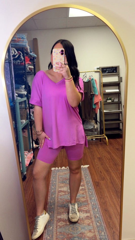 Timeless Biker Set- Bright Mauve