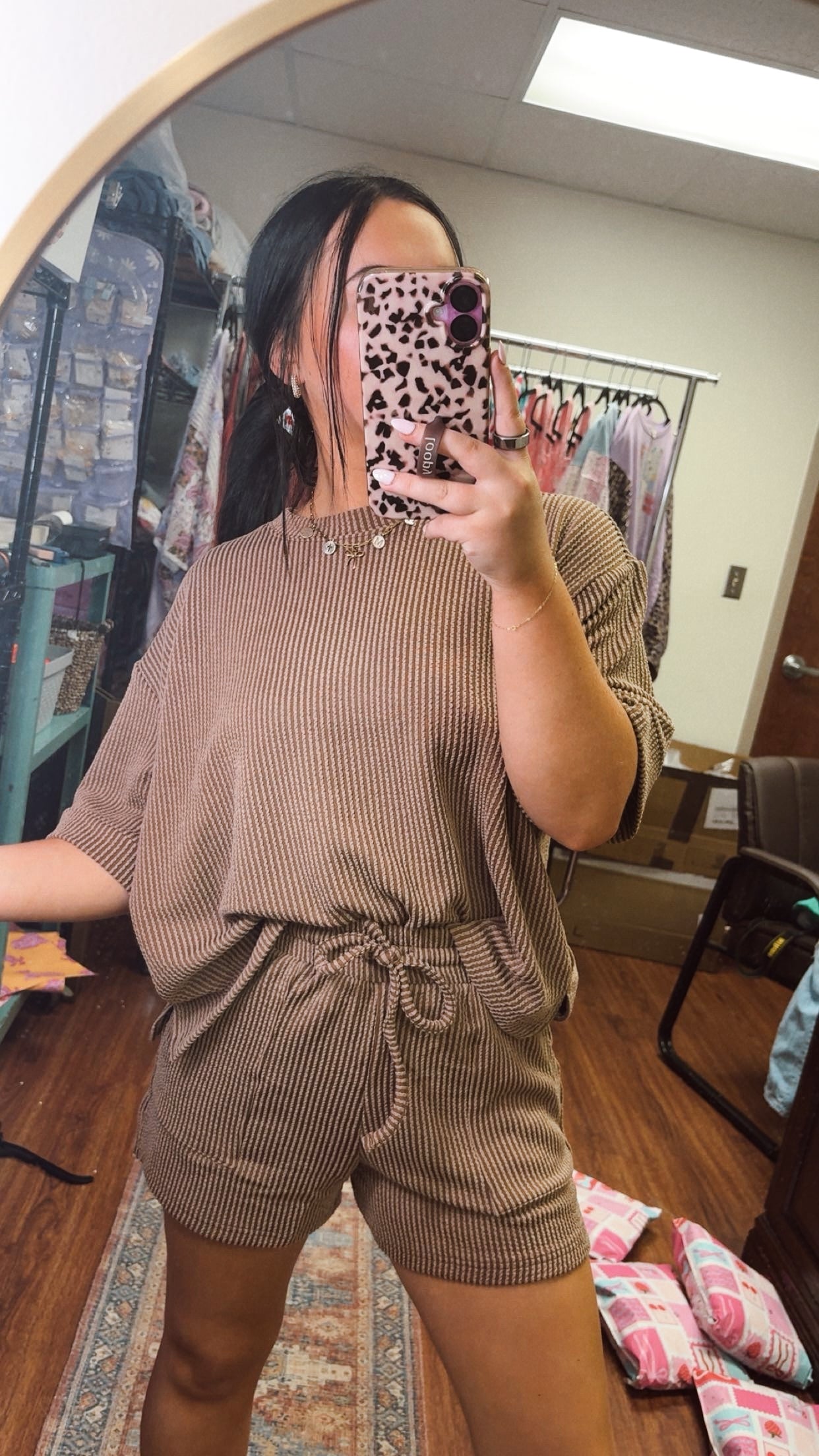 All About Comfort Ribbed Set- Mocha