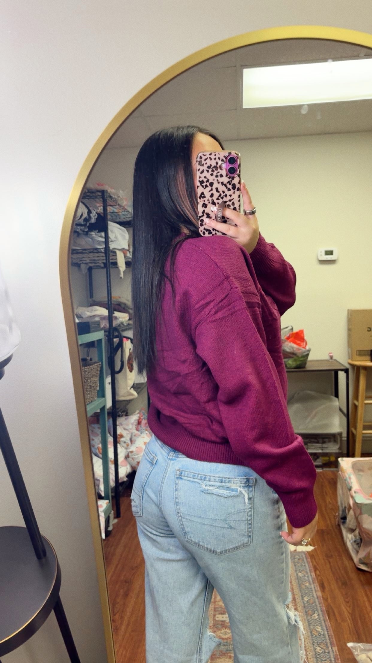 Grateful Embossed Sweater