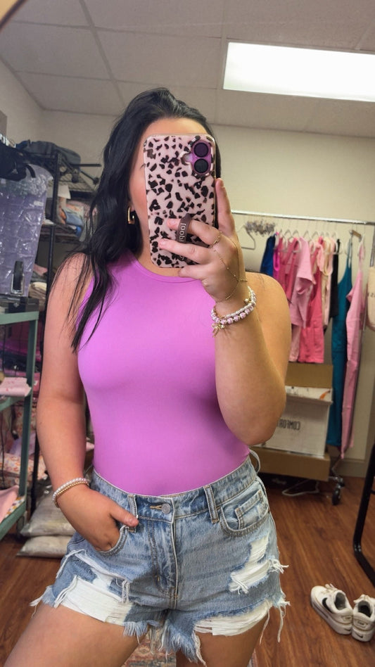 Stylish Gal Bodysuit- Mauve