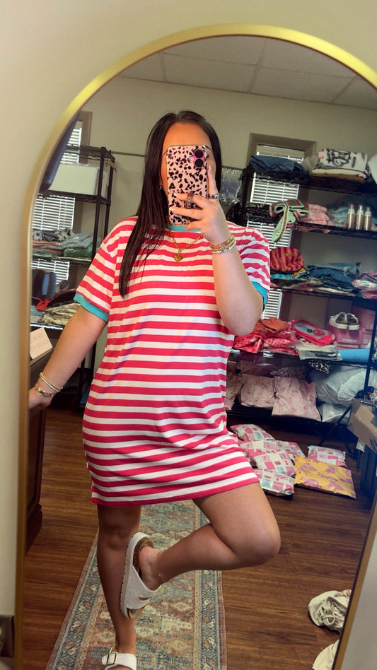 Living In Stripes Tee Dress
