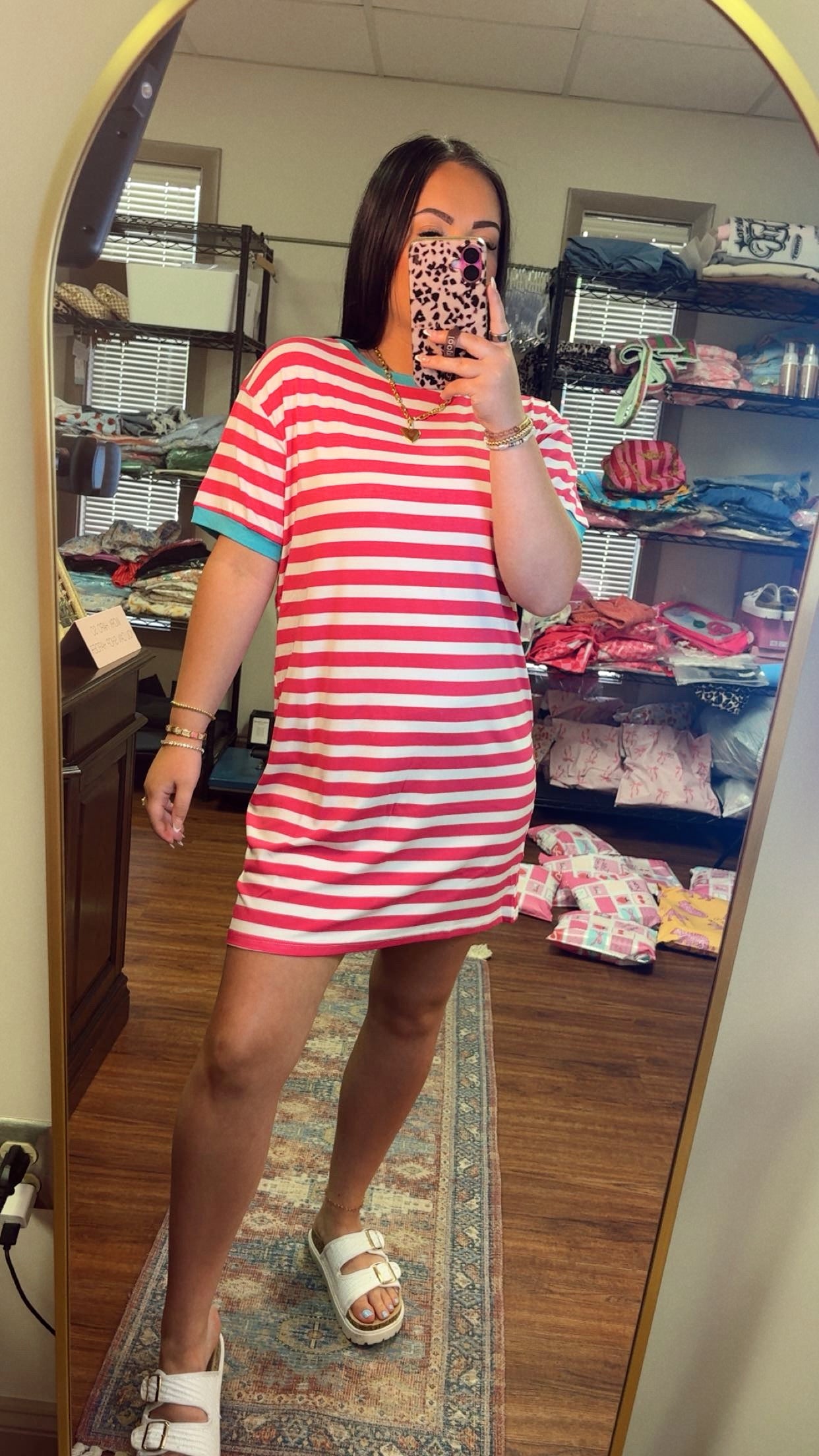 Living In Stripes Tee Dress