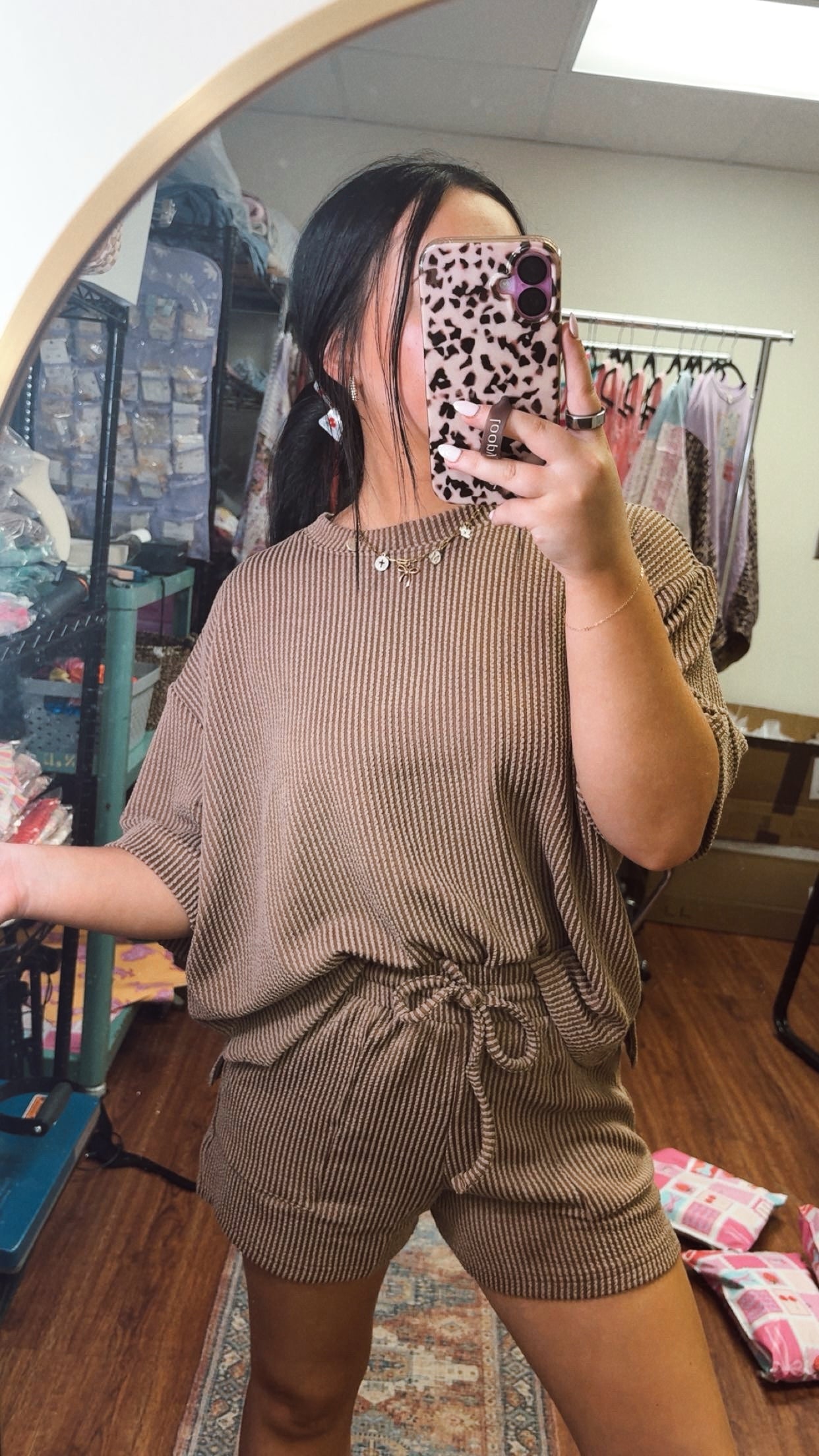 All About Comfort Ribbed Set- Mocha