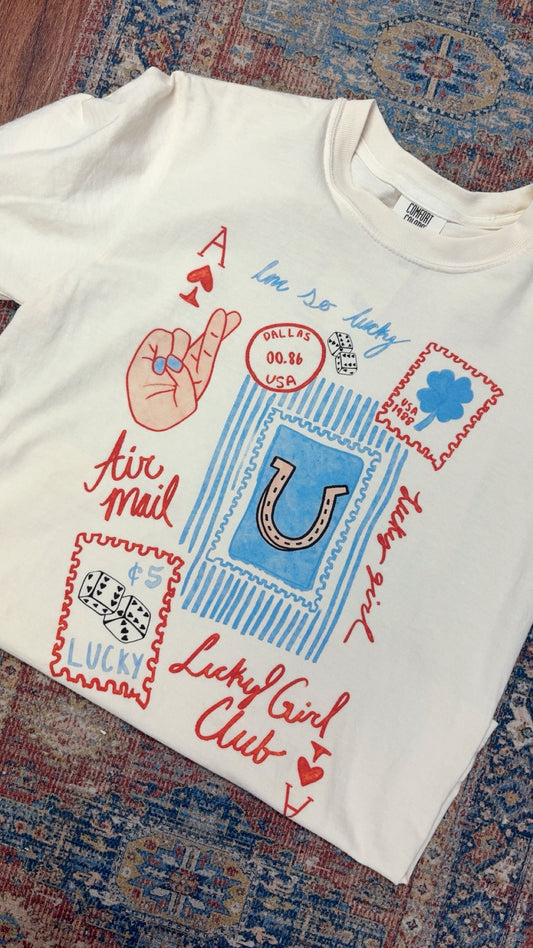 Lucky Girl Club Graphic Tee
