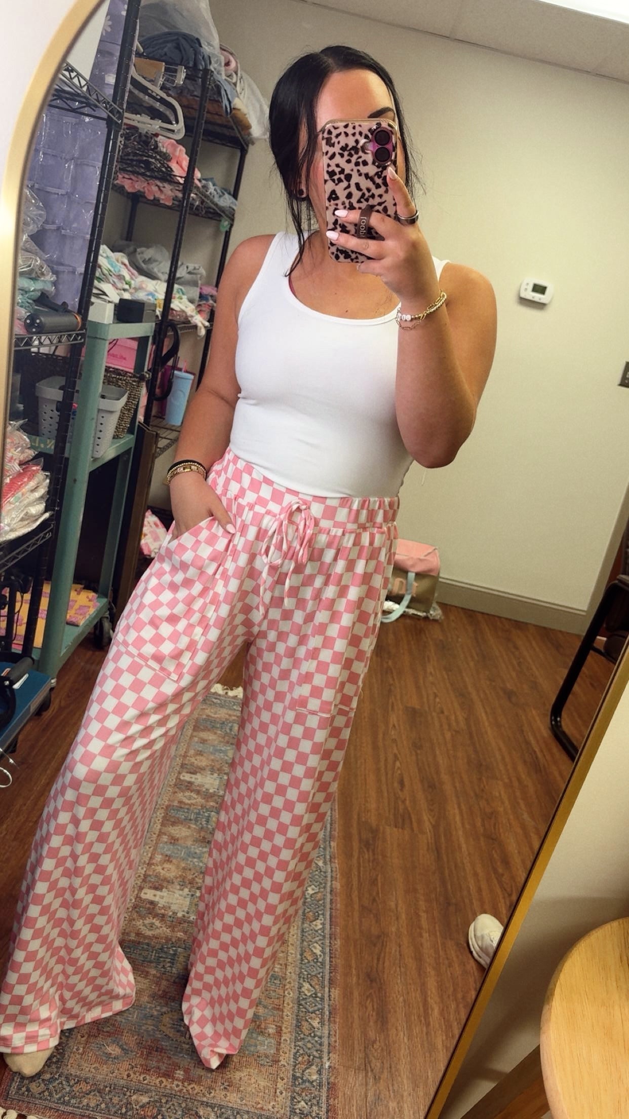 Checkmate Pants- Pink