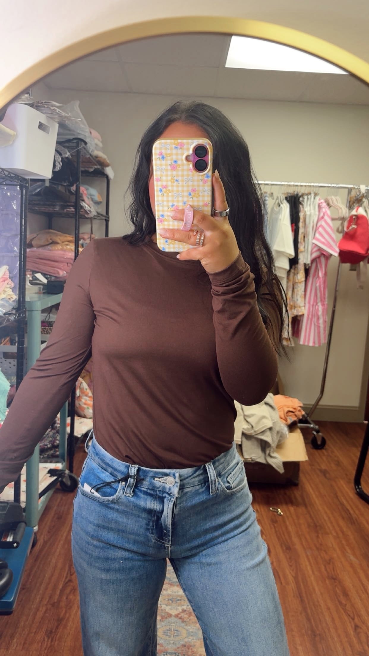Buttery Soft Long Sleeve- Brown
