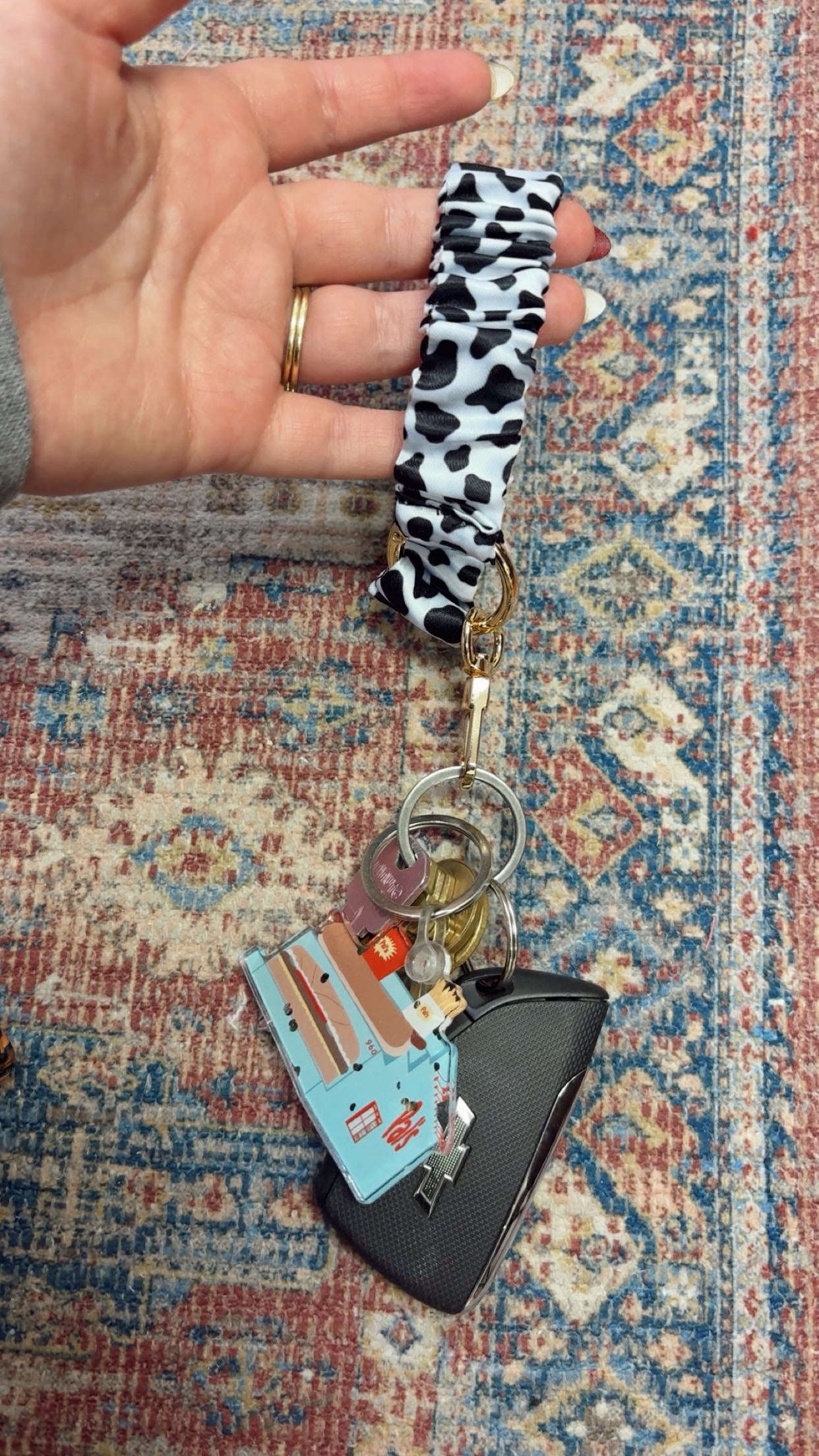 Elastic Keychain Wristlet