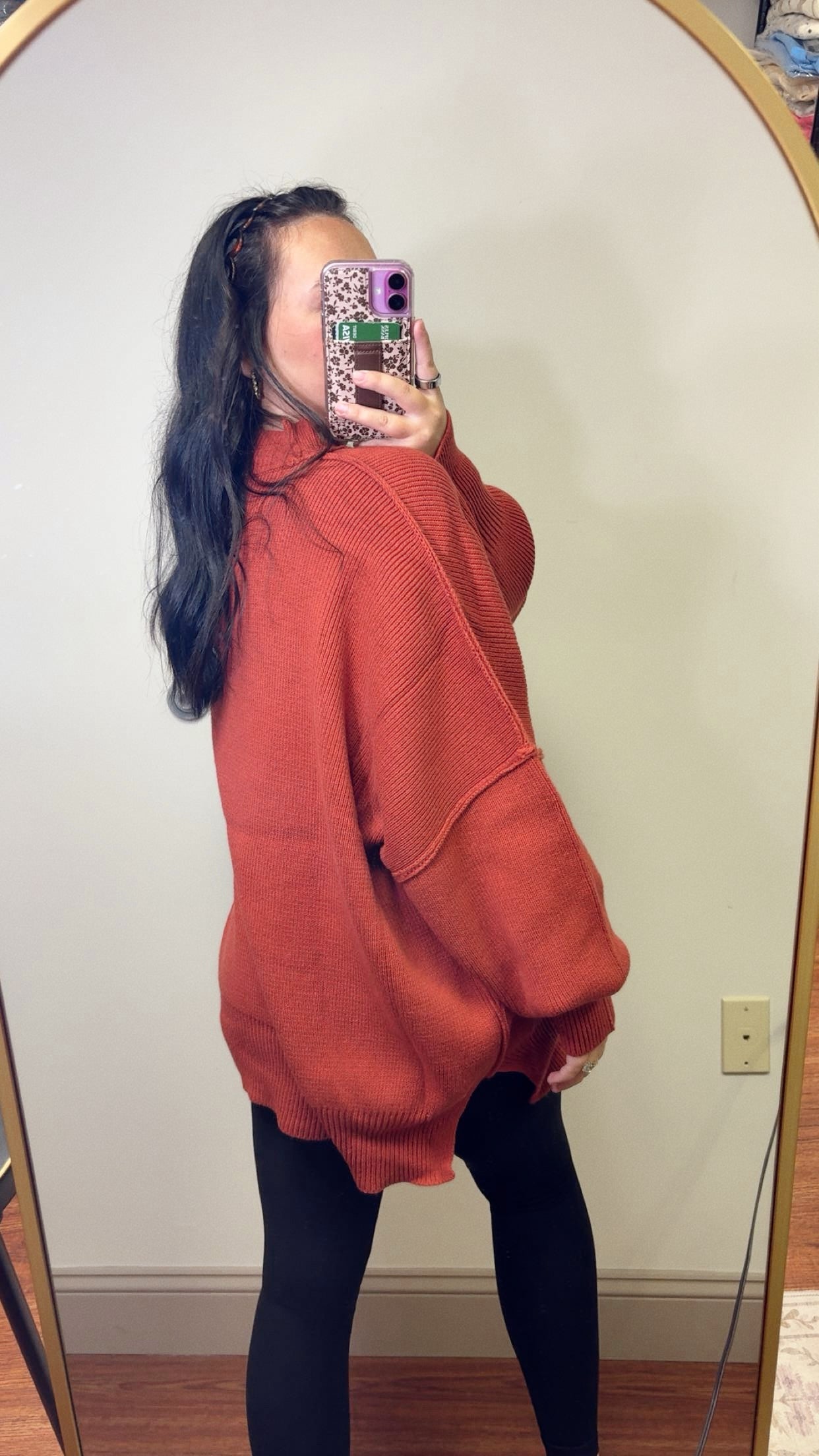 Fall Necessity Oversized Sweater - Rust