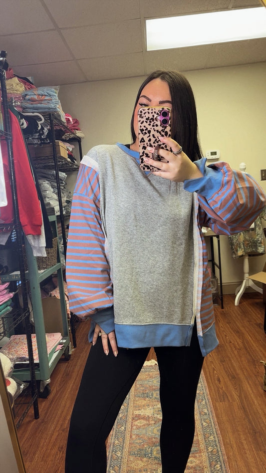 Spring Whisper Stripe Pullover