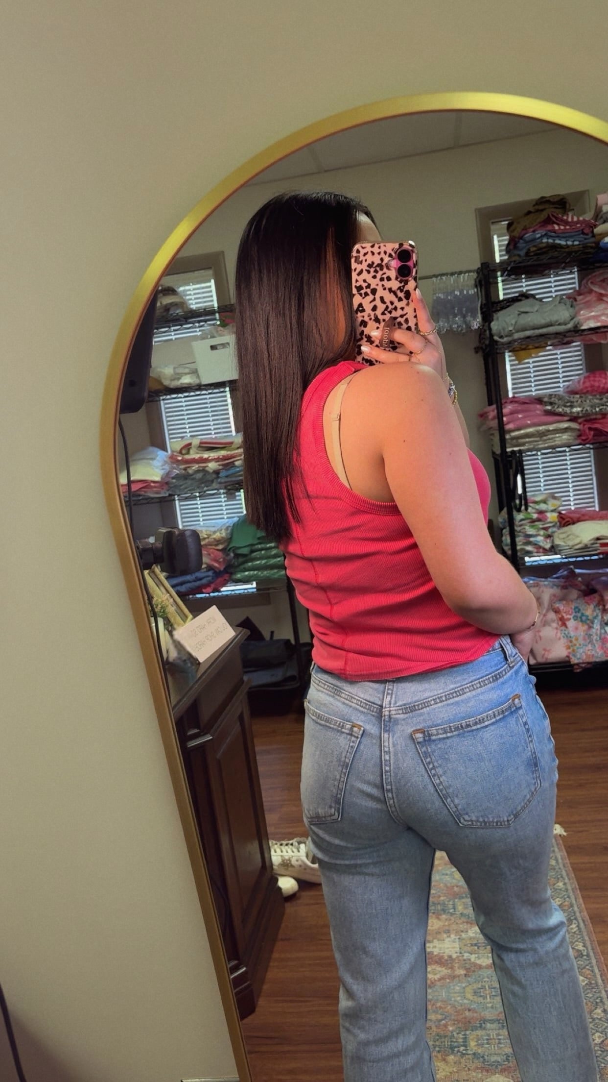 Raspberry Swirl Ribbed Tank