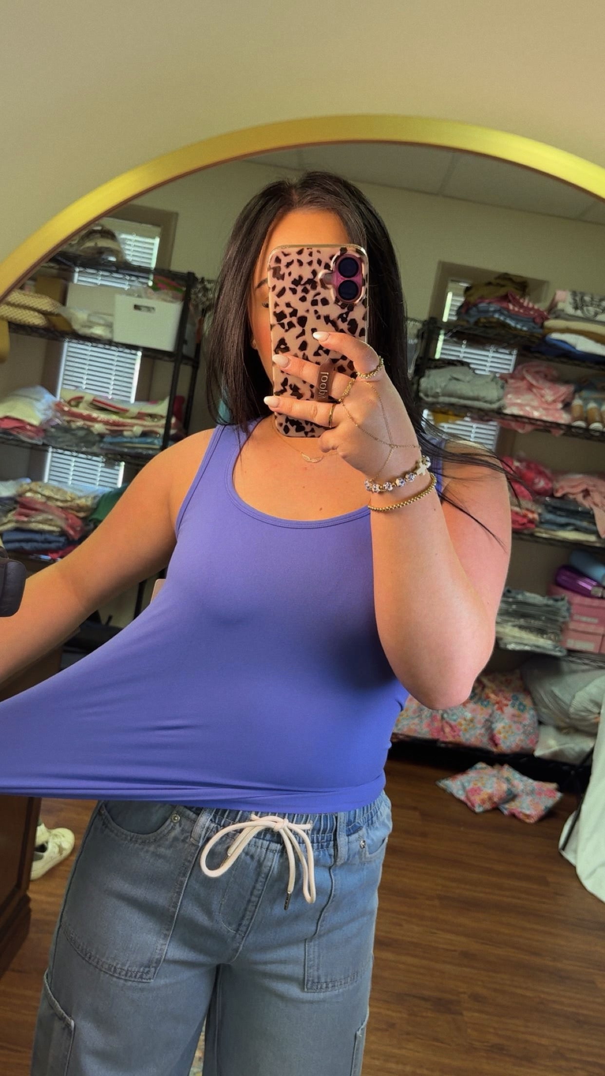 Slim And Shape Reversible Tank- Periwinkle