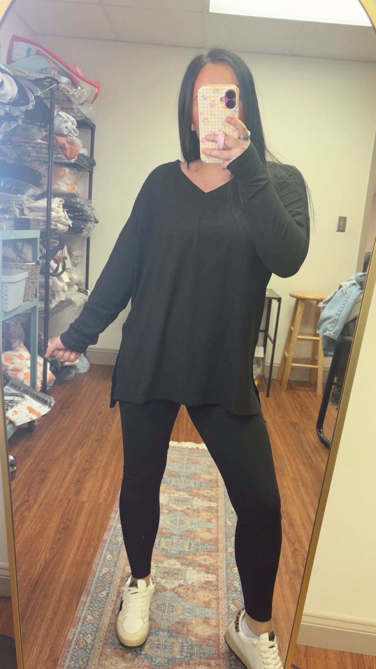 Timeless Long Sleeve Set- Black