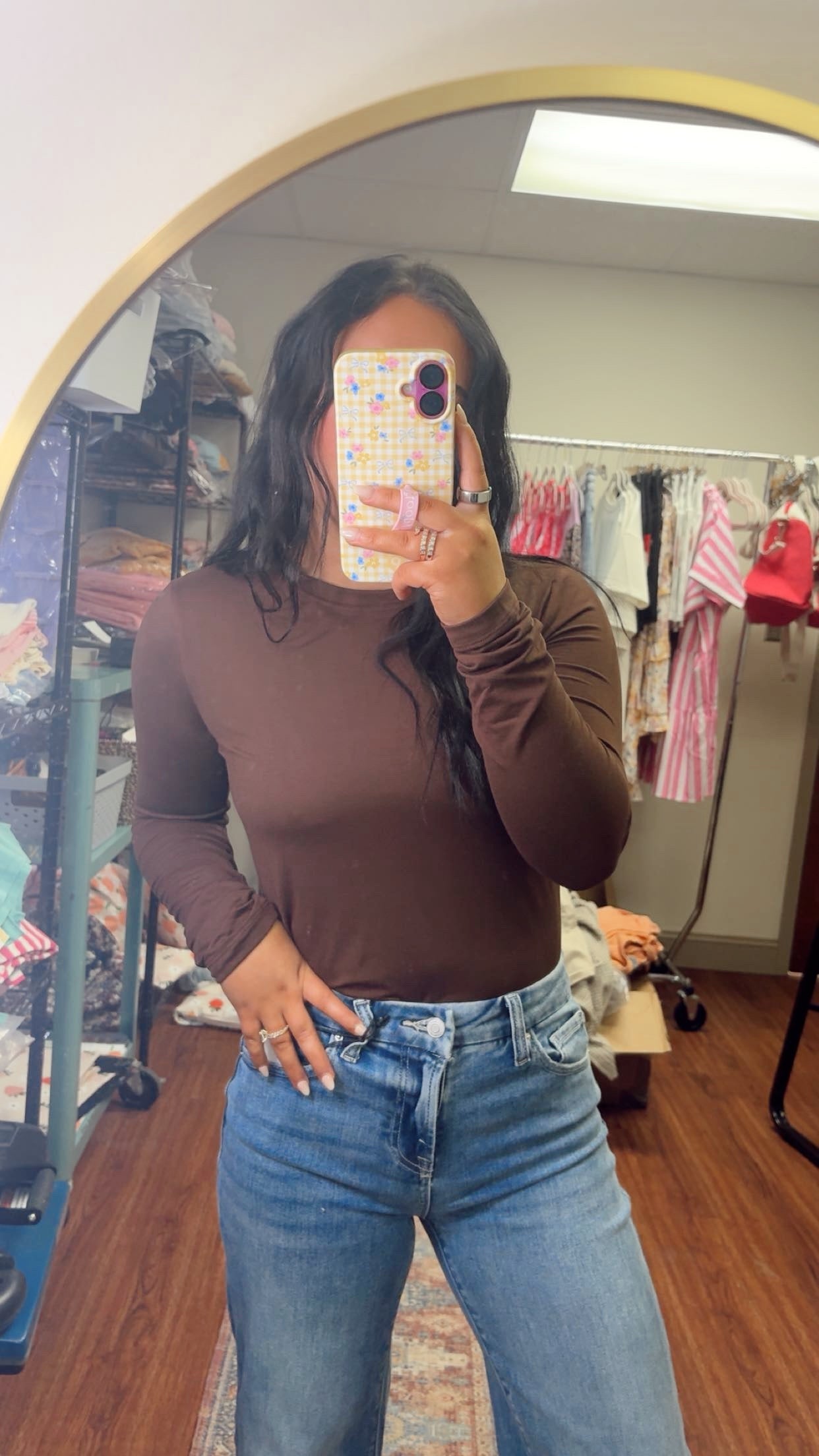 Buttery Soft Long Sleeve- Brown