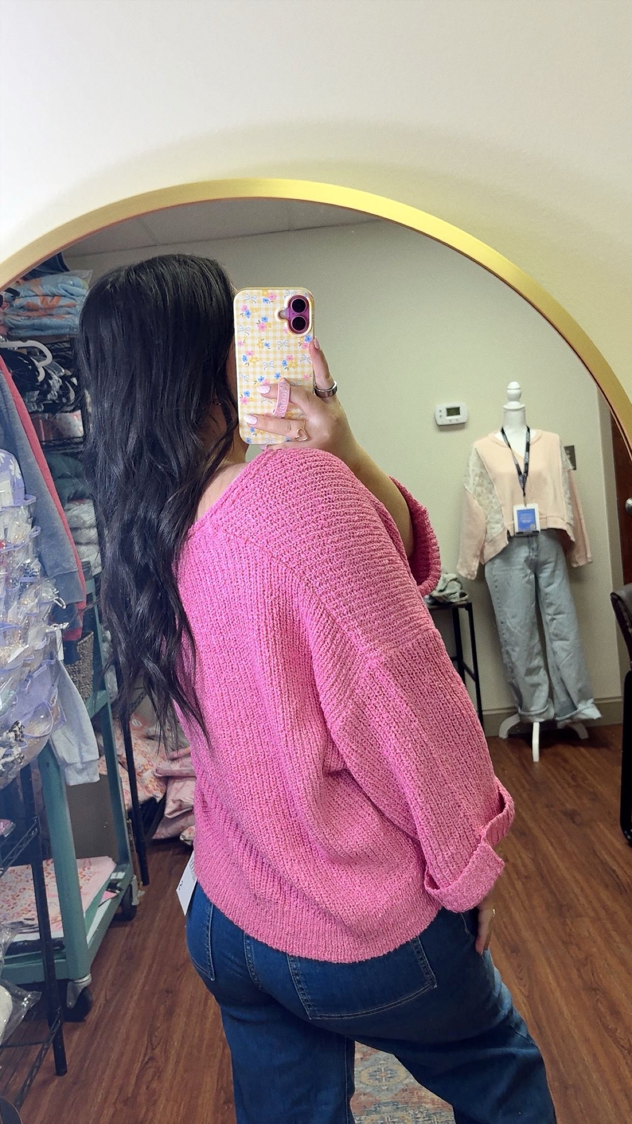 Isabella Sweater- Candy Pink