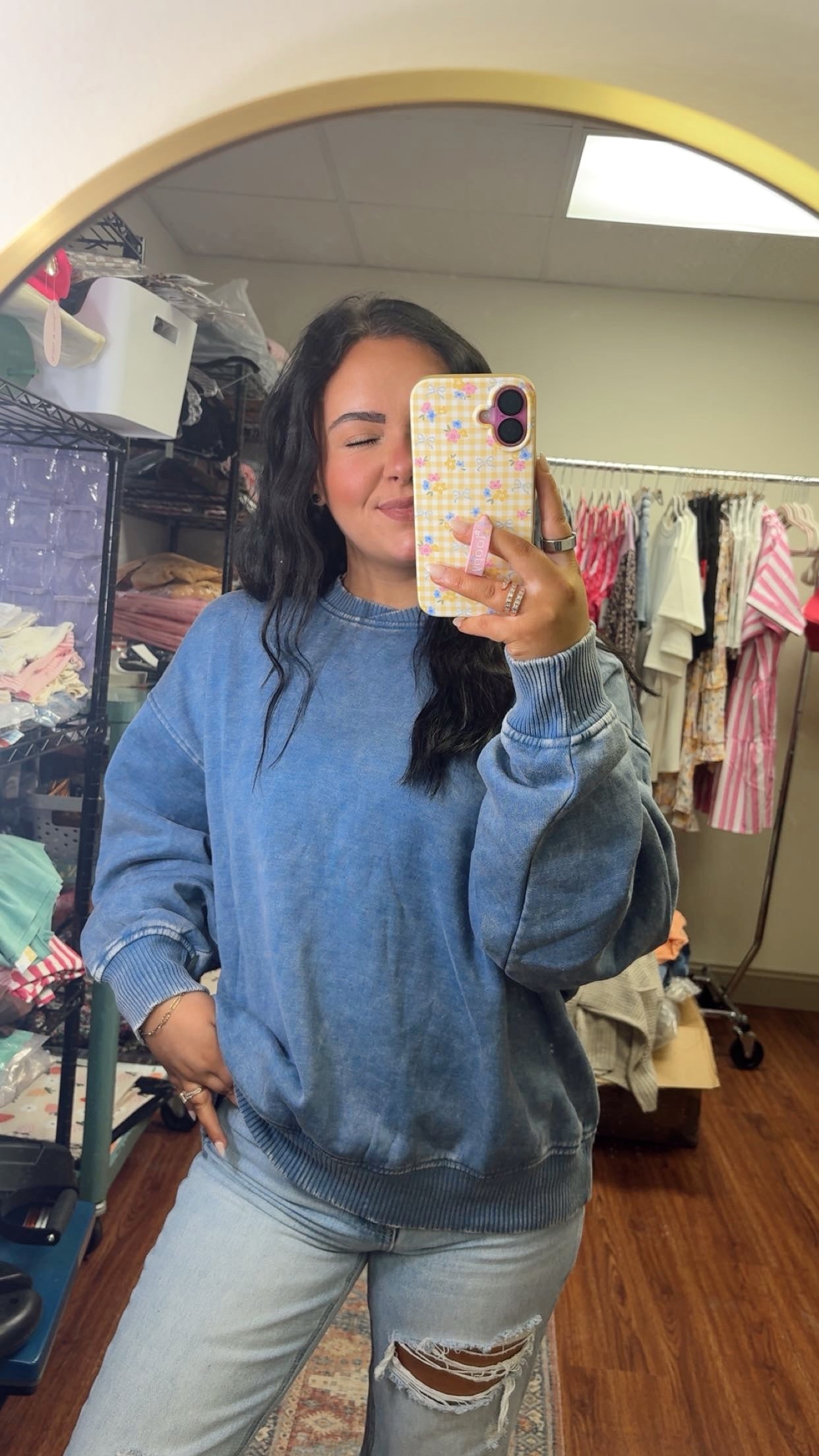 Blueberry Cobbler Oversized Crew