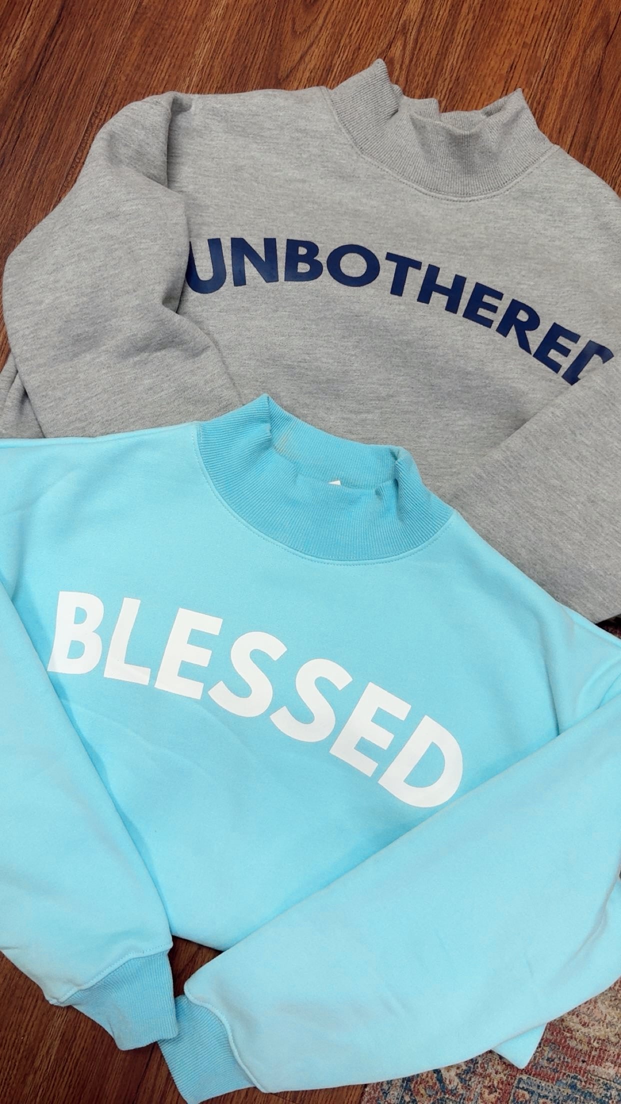 Unbothered Mock Neck Sweatshirt