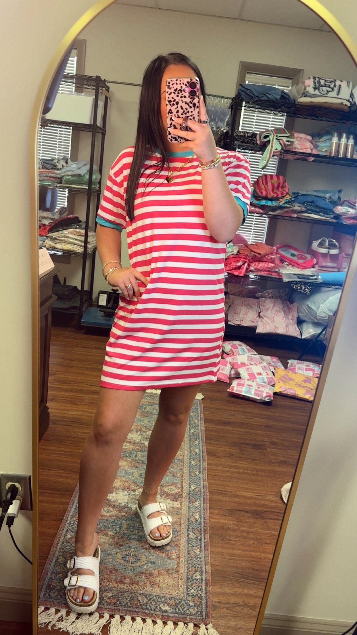 Living In Stripes Tee Dress