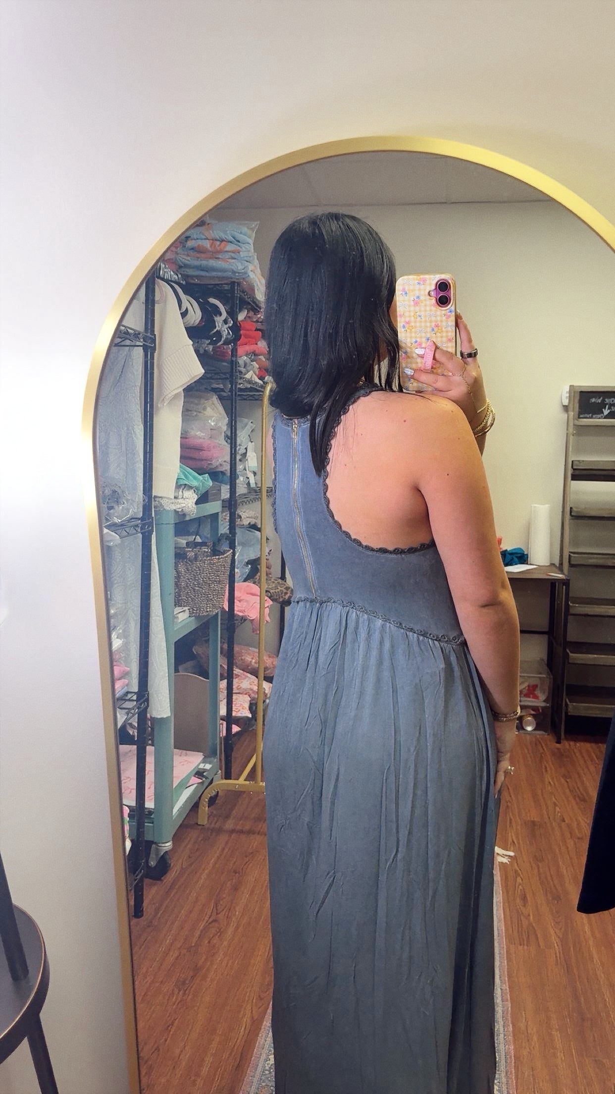 Midnight Breeze POL Dress - Blue