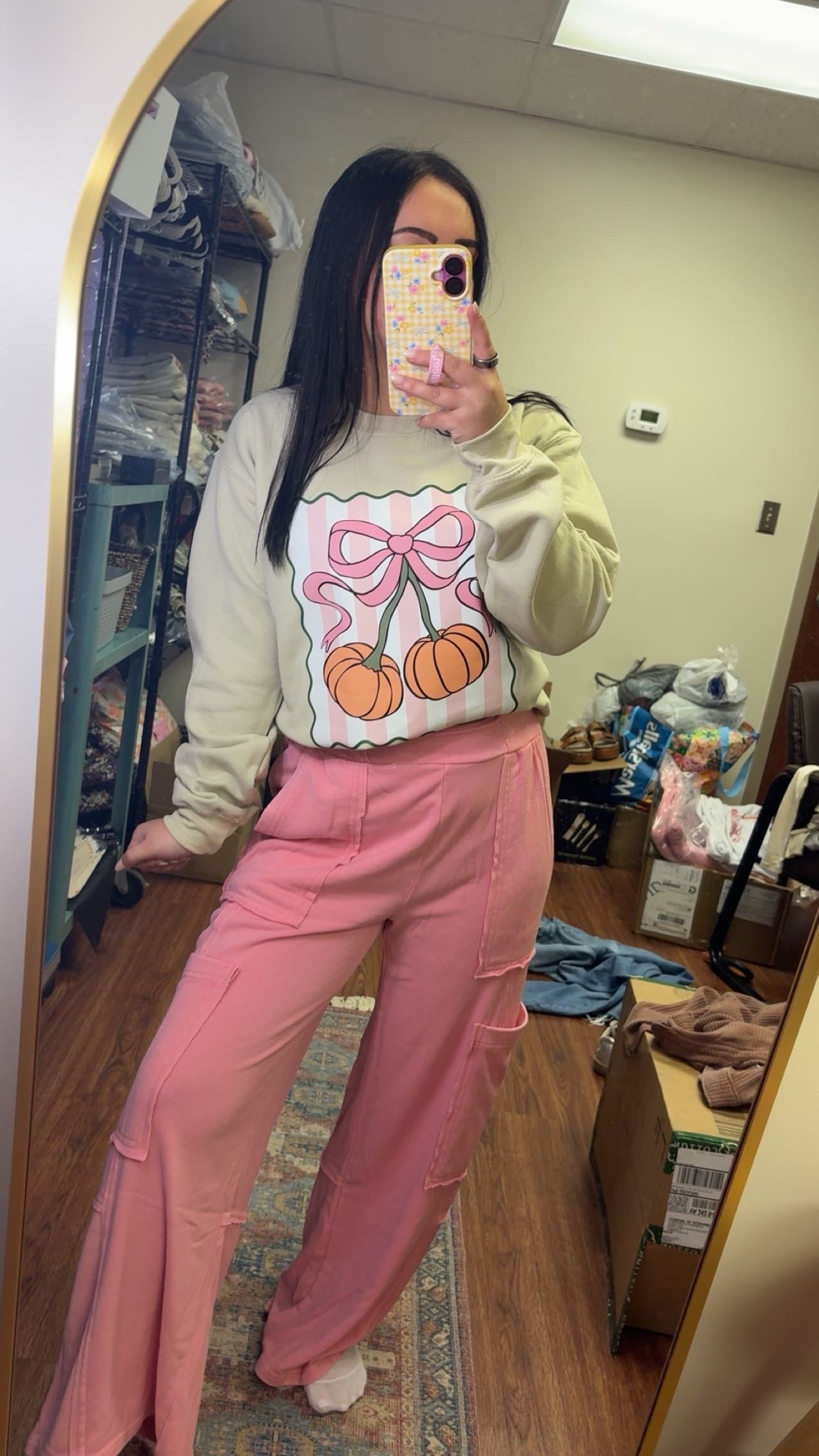 Coquette Pumpkin Crewneck