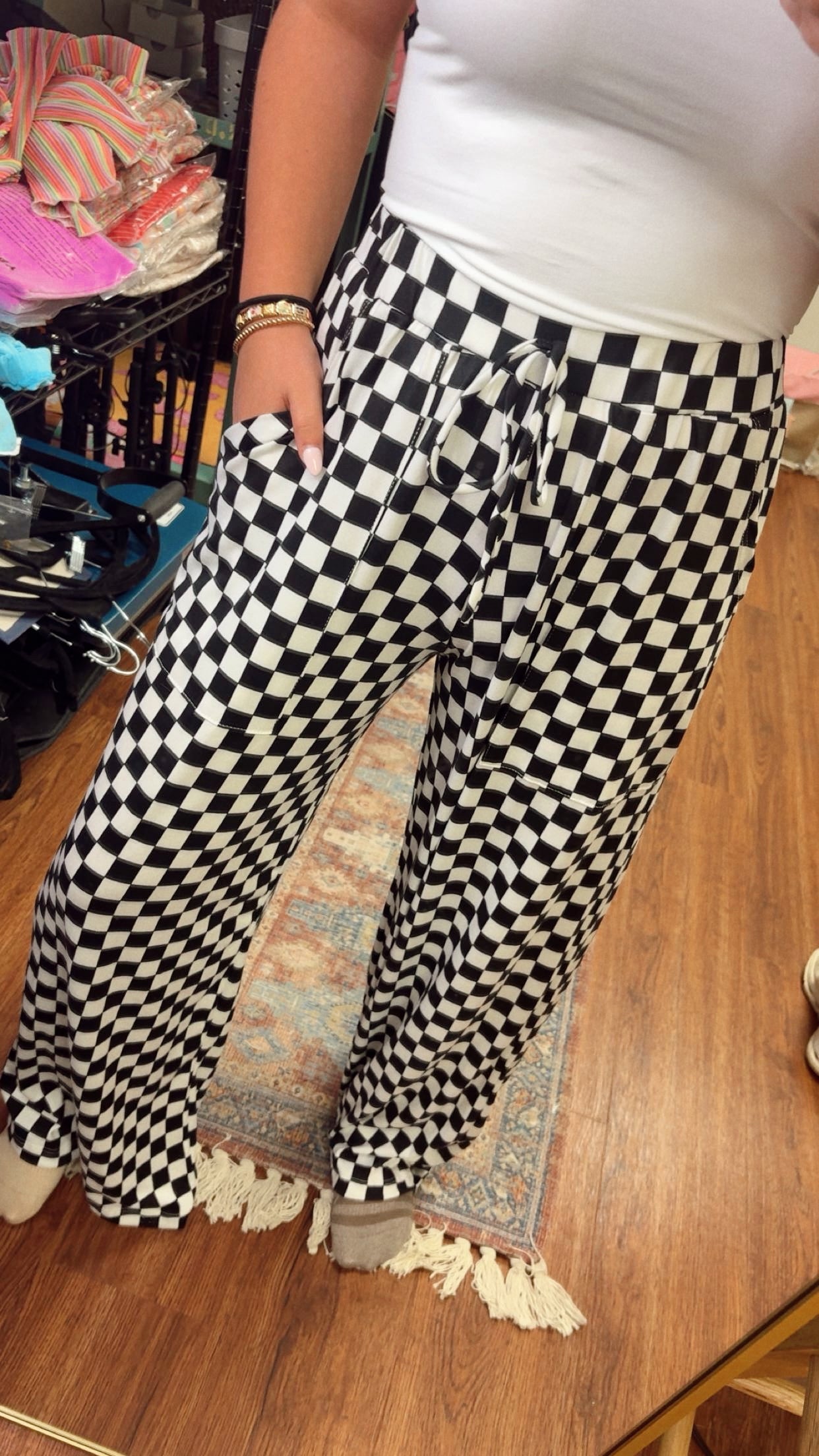Checkmate Pants- Black