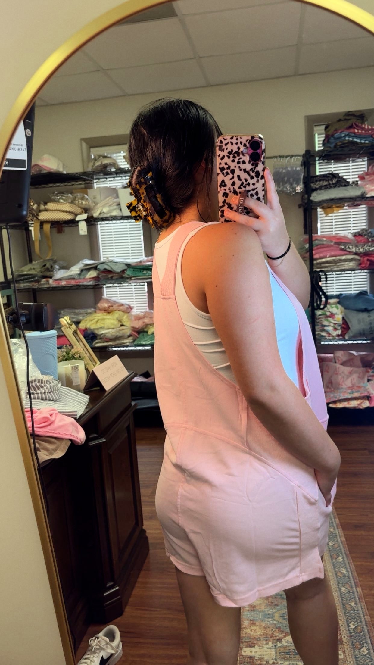Feeling Pretty Romper- Pale Pink
