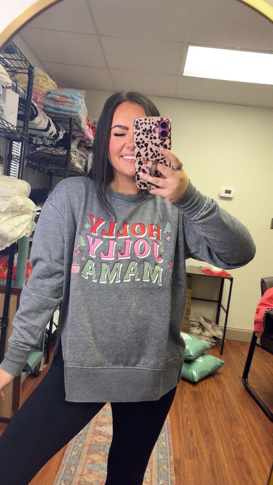 Holly Jolly Mama Crewneck