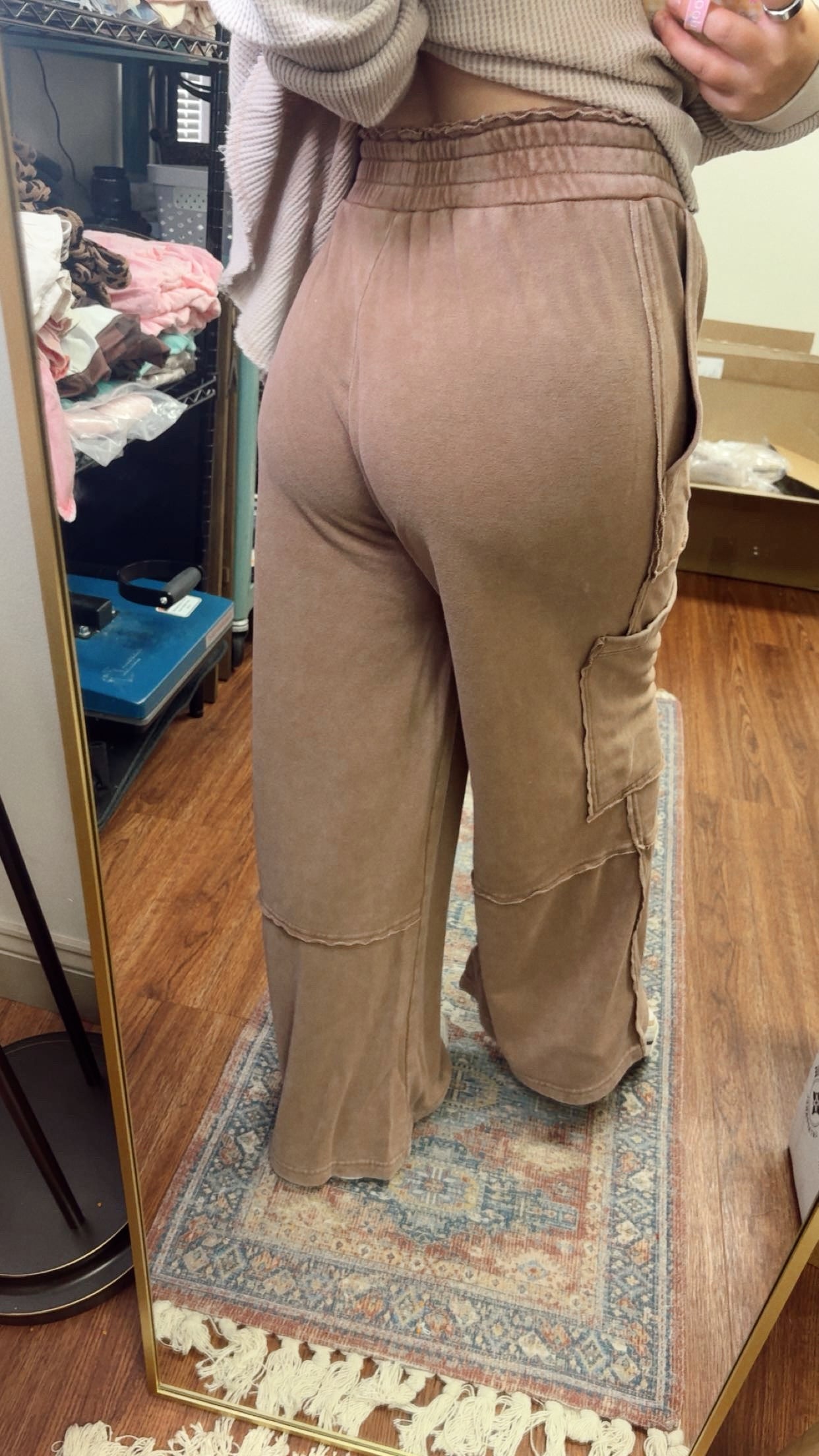 Comfort Is Key Sweatpants- Chestnut