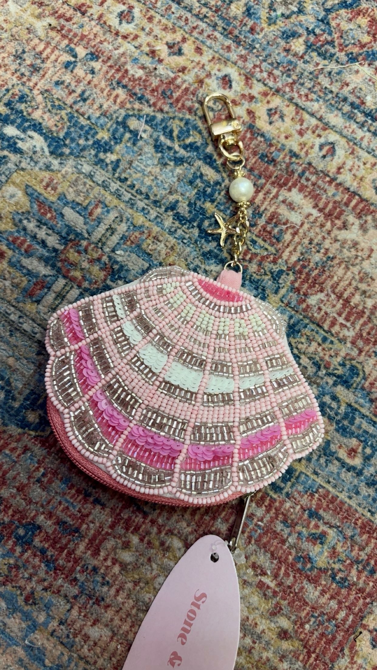 Beachin Beaded Coin Purse