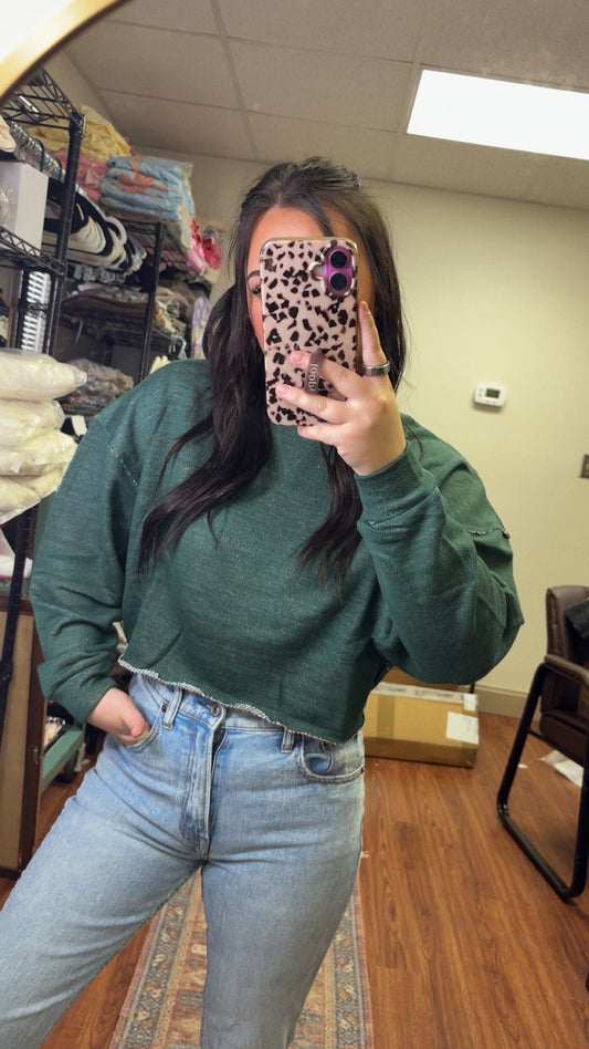 Christmas Tree Cropped Top