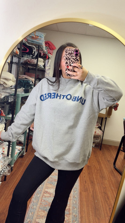 Unbothered Mock Neck Sweatshirt