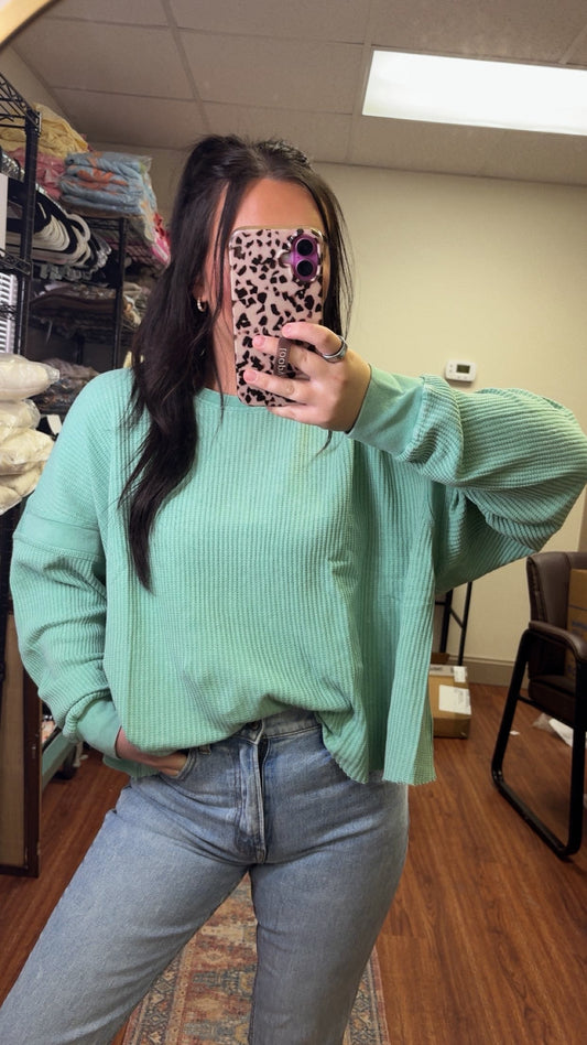 Mistletoe Open Back Top