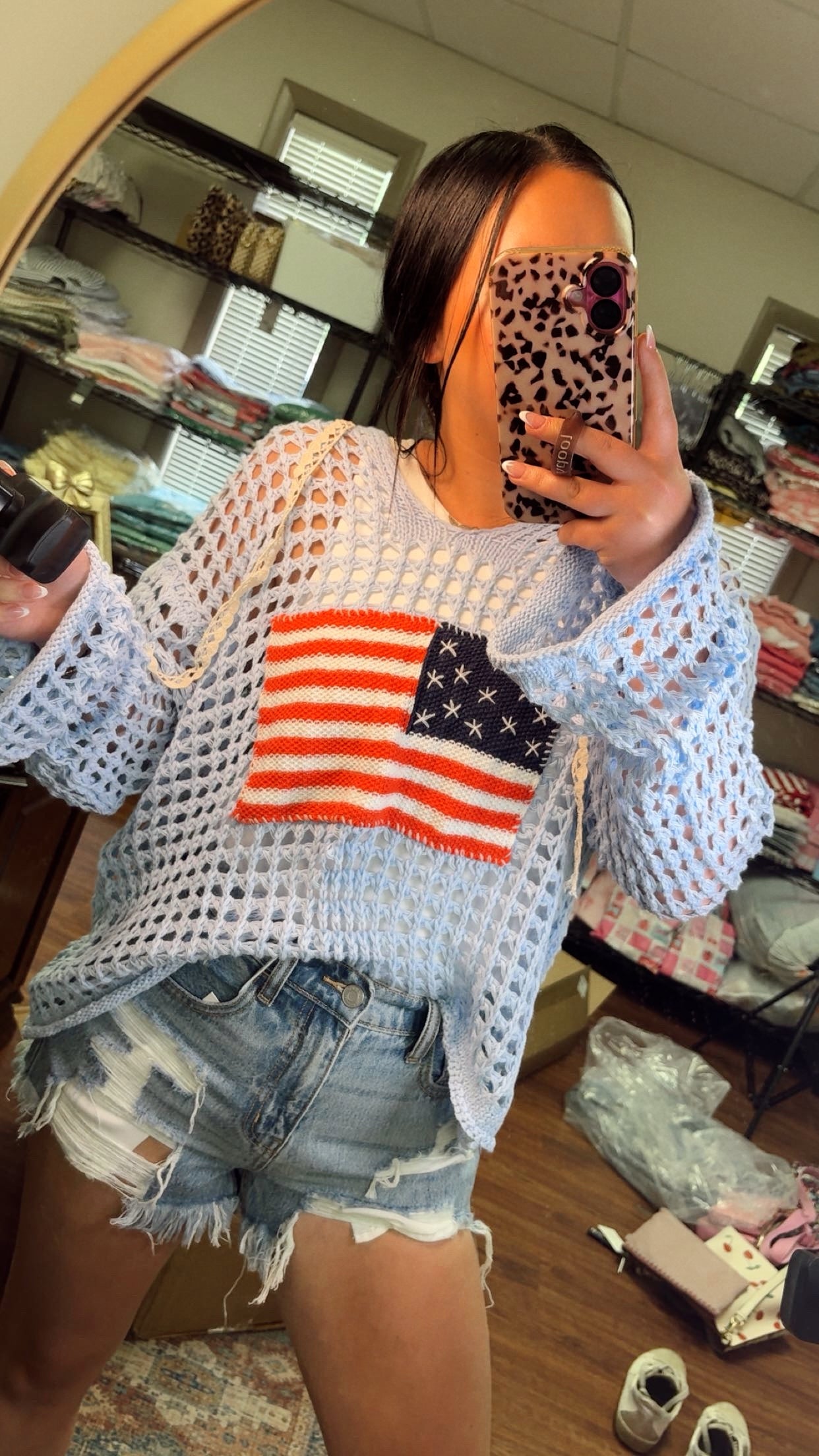 Land Of The Free Crochet POL Top