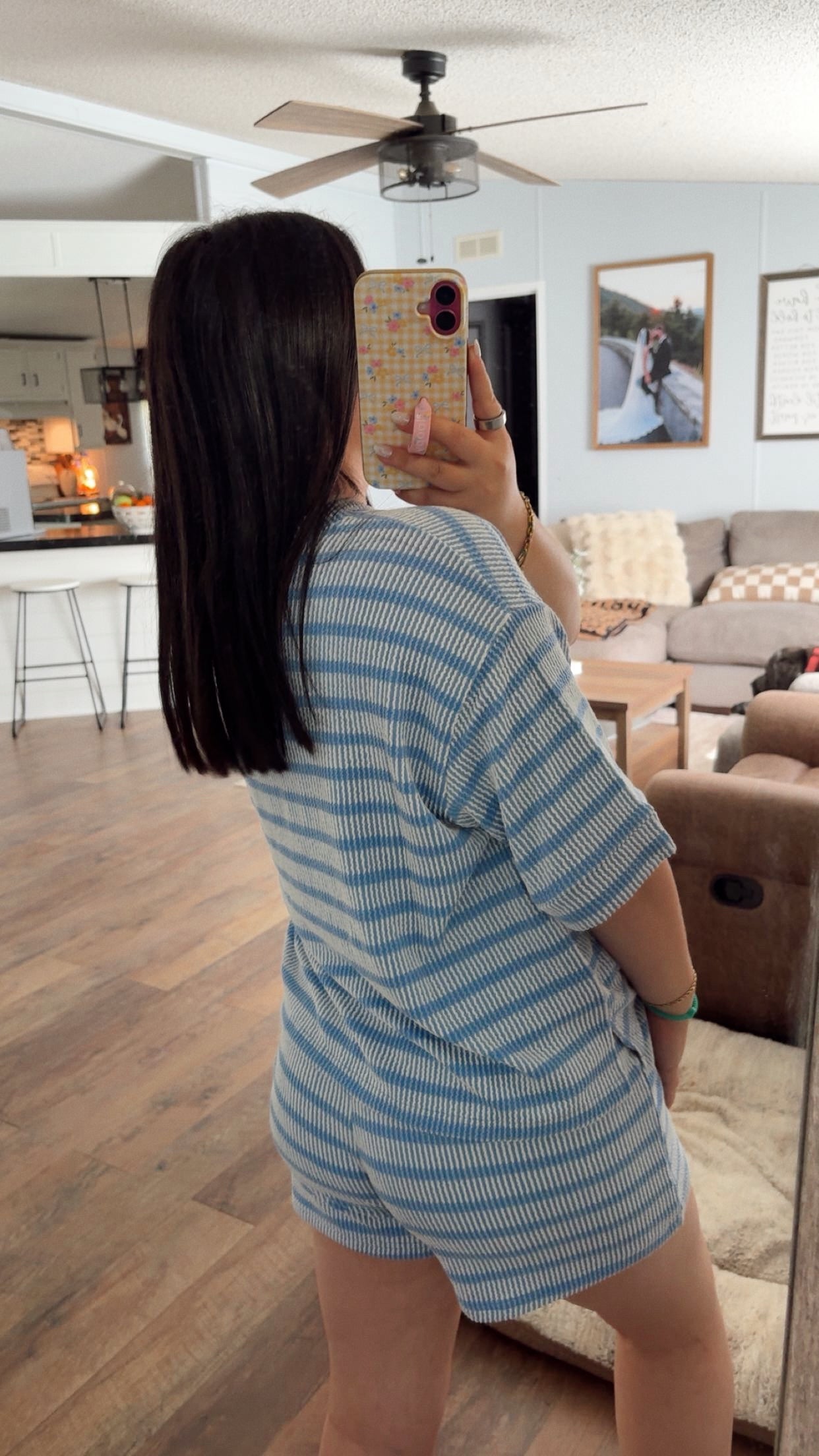 Styling Stripes Ribbed Set - Cornflower Blue