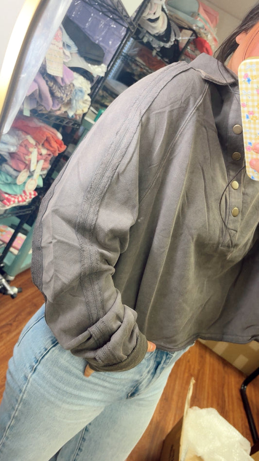 Mellow Snap Button Sweatshirt