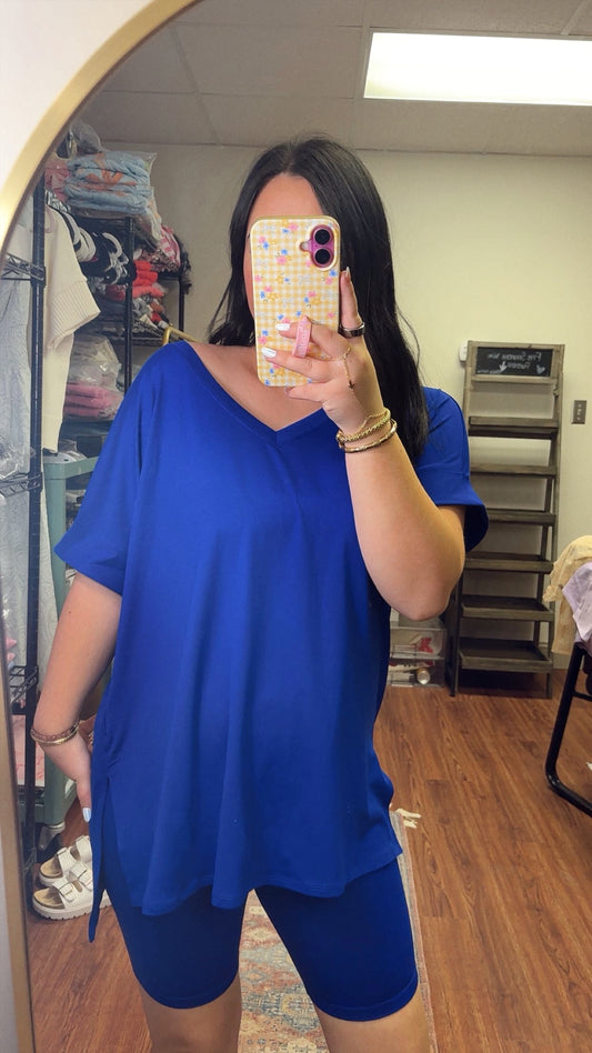 Timeless Biker Set- Bright Blue