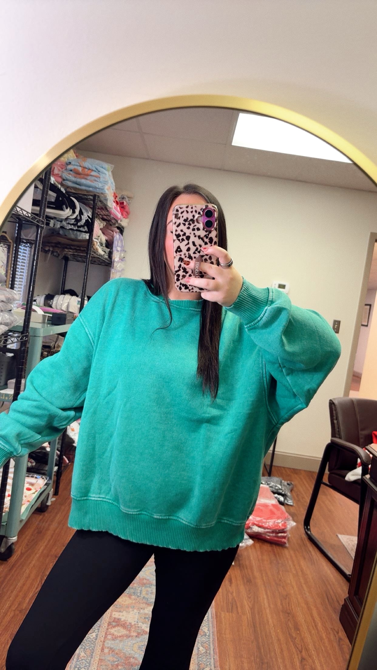 You're A Mean One Oversized Crewneck