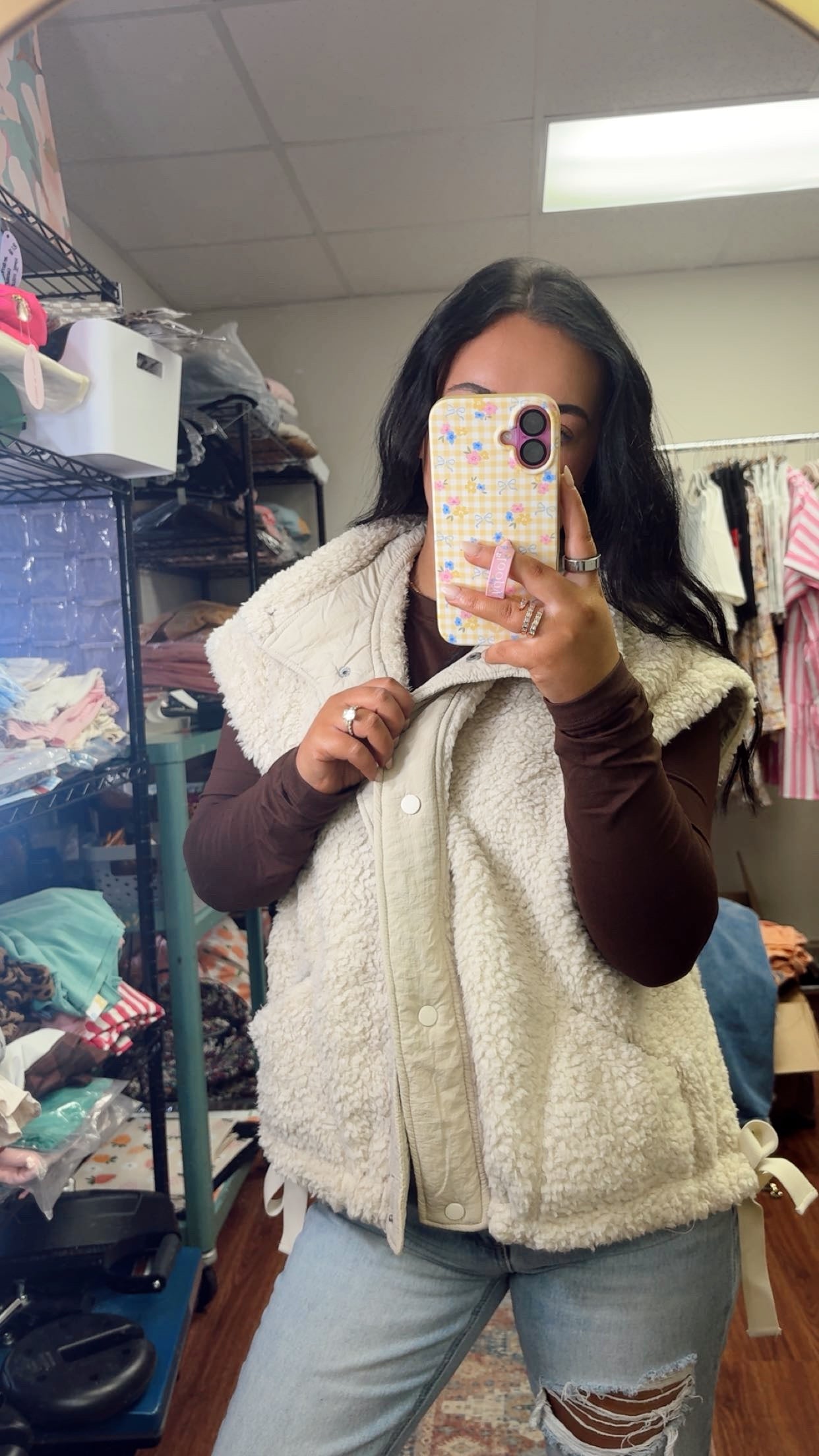 All Cozied Up Sherpa Vest