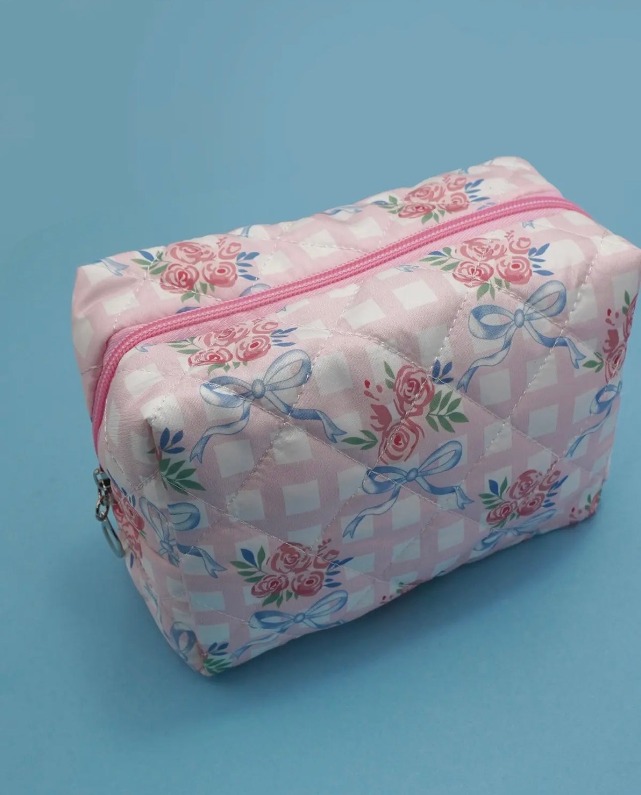 Bow Quilted Pouch