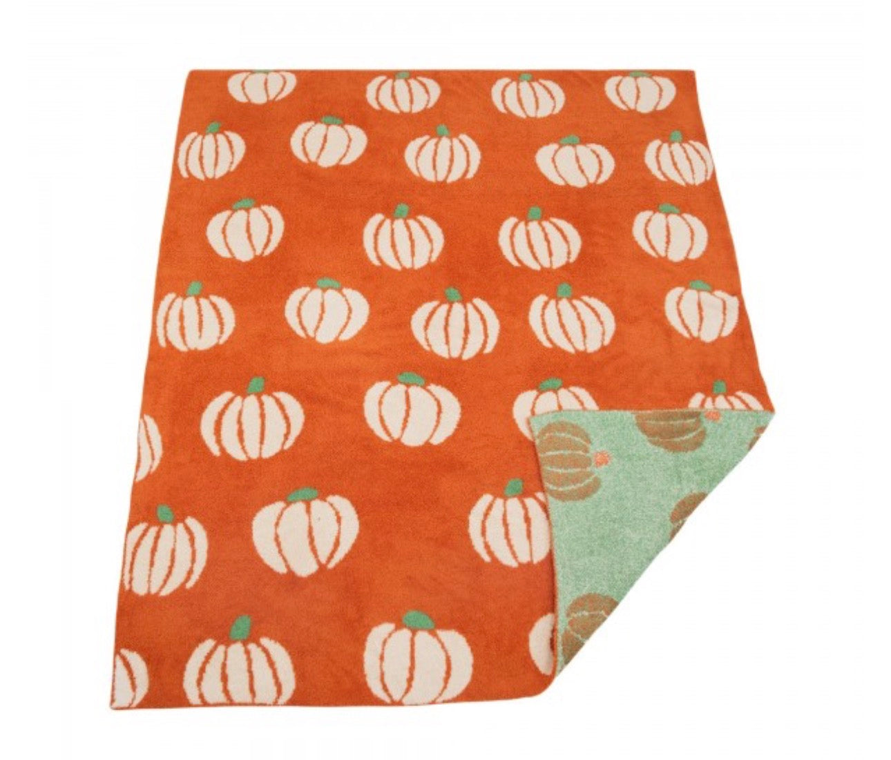 Cozy Cashmere Blanket - Rust Pumpkins