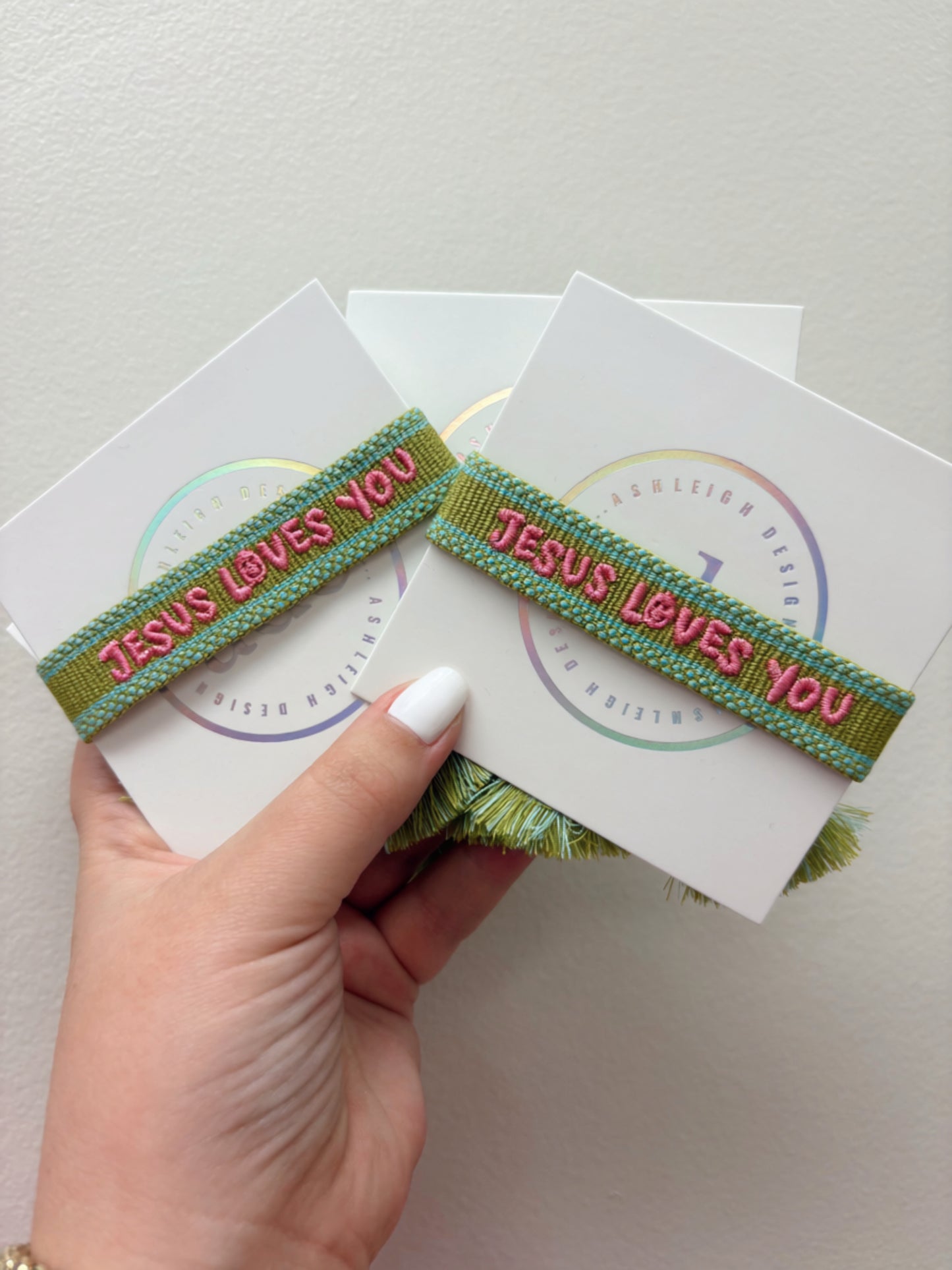 Jesus Loves You Tassel Bracelet