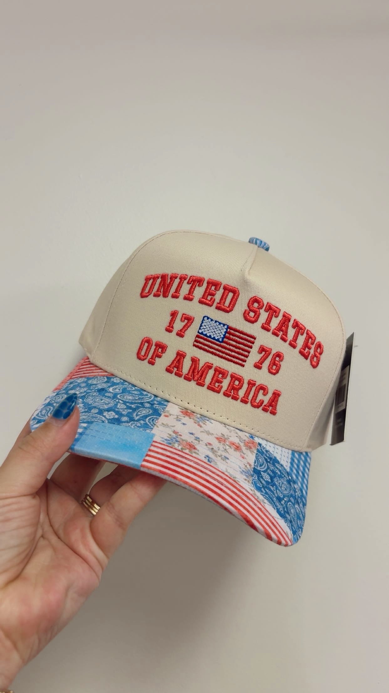 United States Patchwork Hat