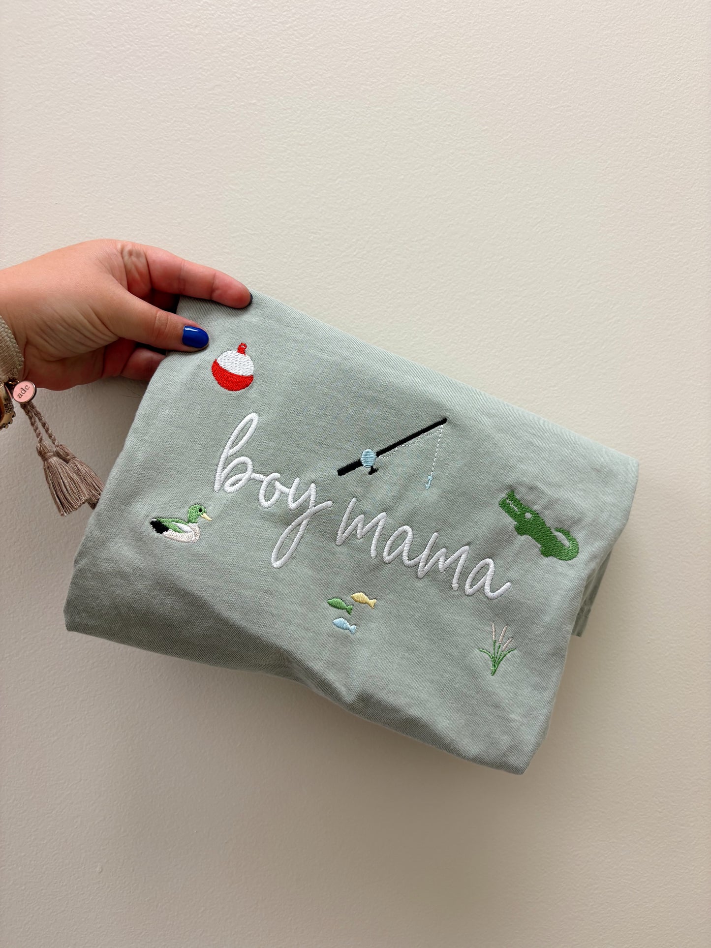 Boy Mama Embroidered Tee