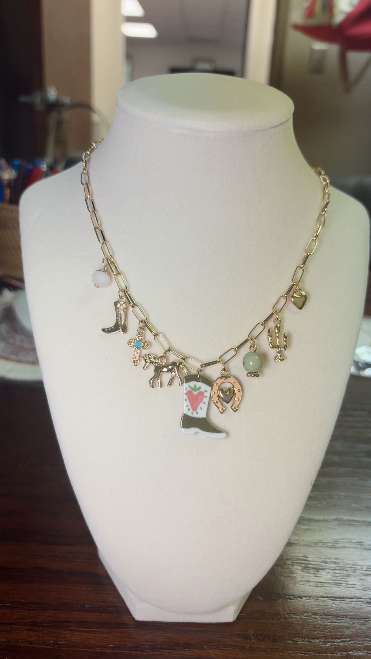Boot Charm Necklace