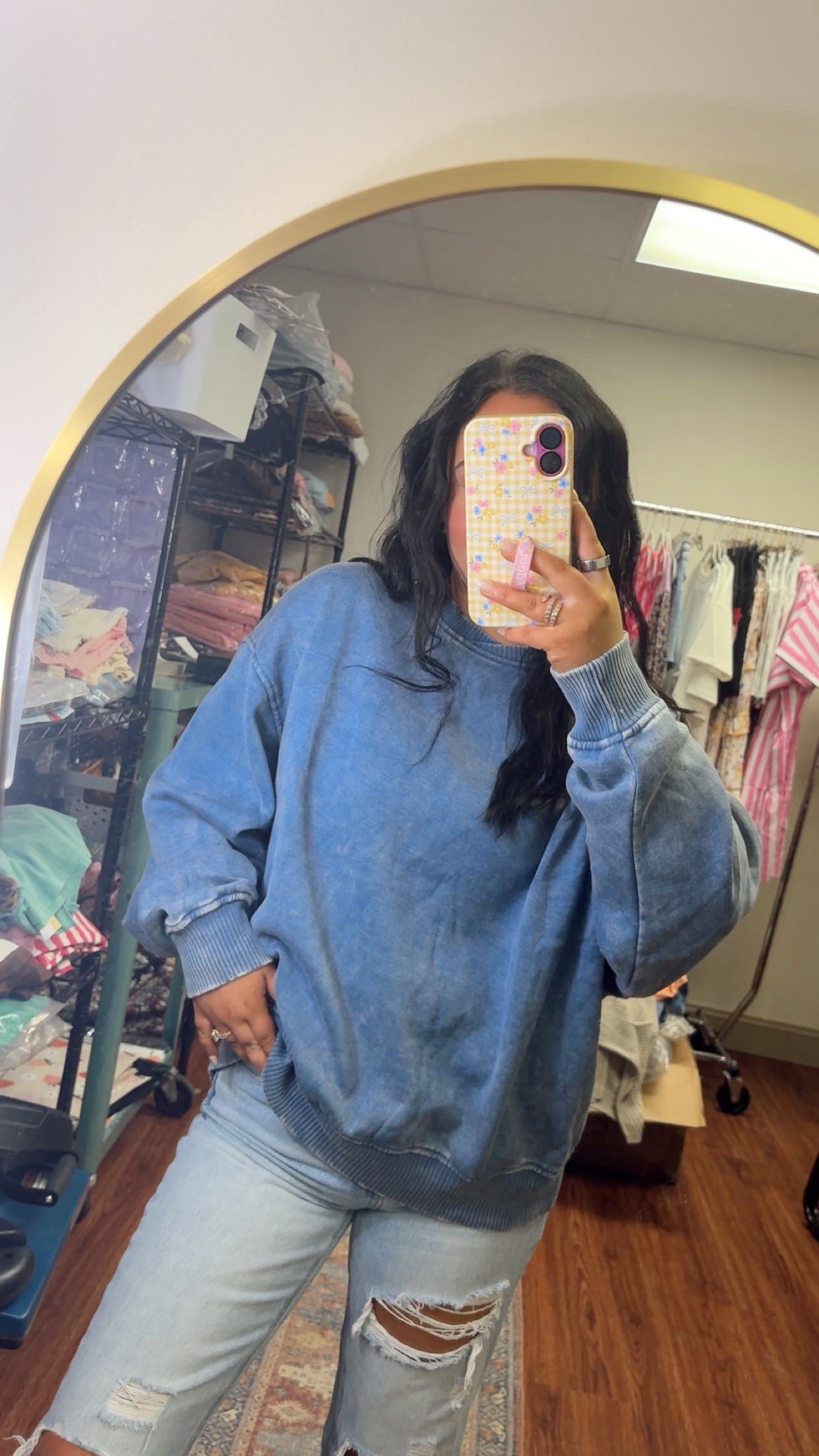 Blueberry Cobbler Oversized Crew