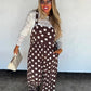 Polka Dot Ribbed Jumpsuit