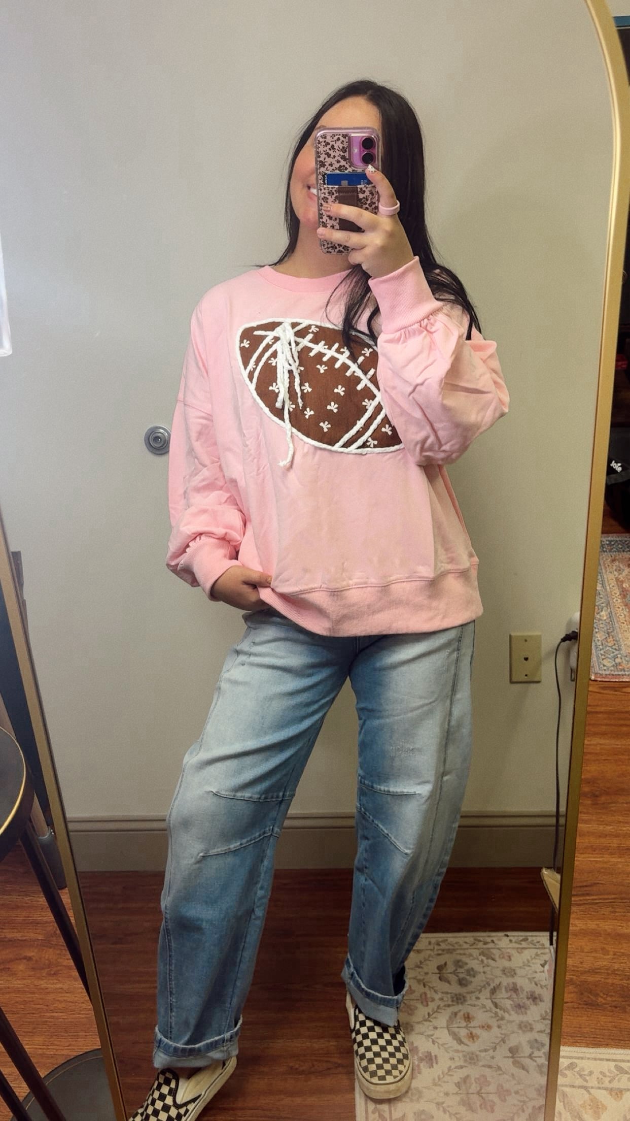 Pink Out Football Sweatshirt