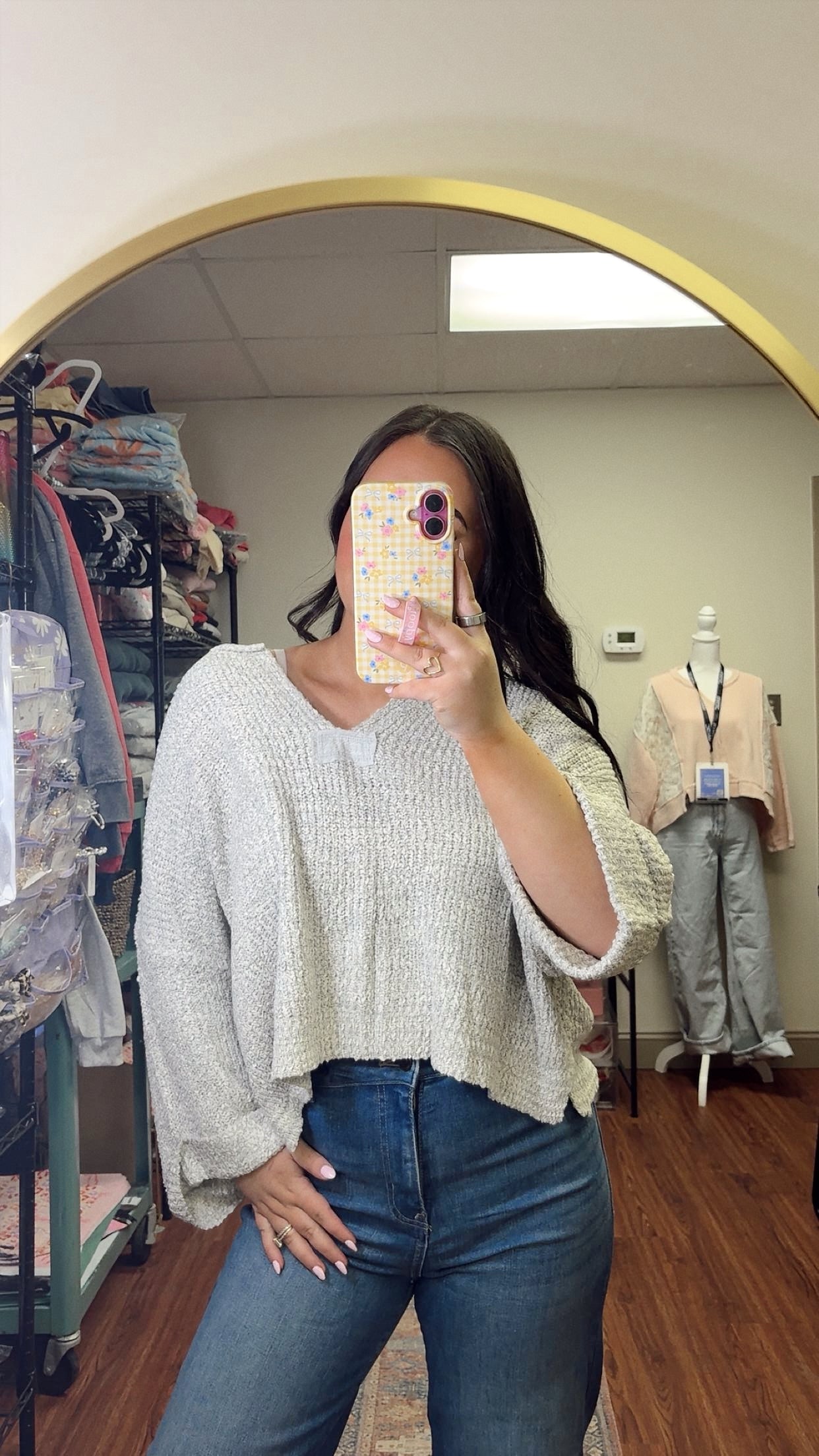 Isabella Sweater- Heather Gray