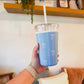 Drink Sleeve- Medium Blue Bows