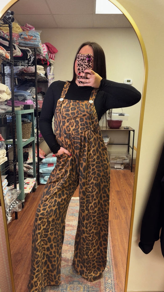 Stay Wild Leopard Overalls