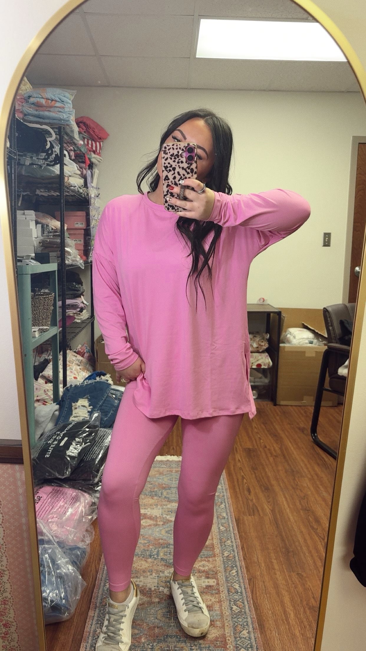 Timeless Long Sleeve Set- Pink